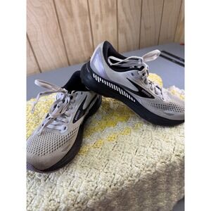 Brooks Adrenaline GTS 23 Womens Running Shoes Grey Black Purple 1203811B039 8